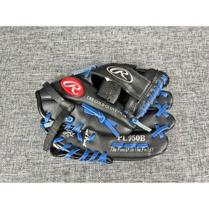 Rawlings Players Series 9.5 Inch Youth Baseball Glove Black Blue PL950B RHT